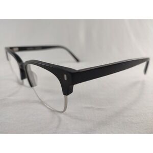 Warby Parker Ames Eyeglass Frames Matte Black 51-17-140 Semi-Rimless M 3103